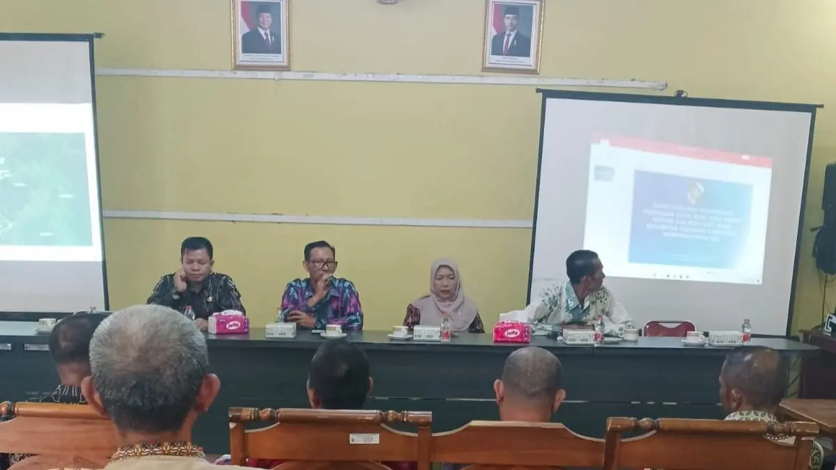 Kegiatan fasilitasi penetapan batas desa di Kecamatan Segedong.