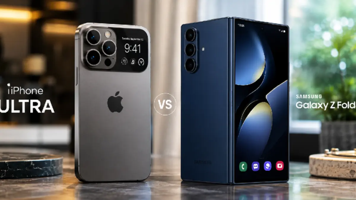 Menyoroti perbedaan iPhone Ultra dan Galaxy Z Fold 8.(Ilustrasi)