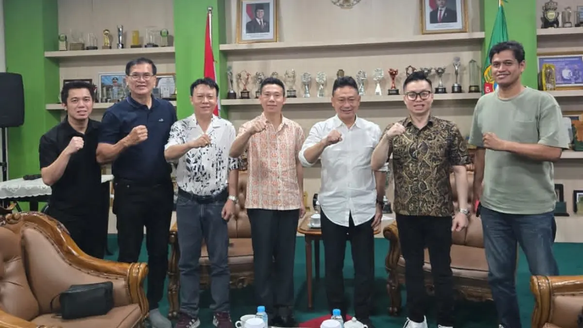 Panitia Walikota Cup Basketball 2026 menggelar audiensi bersama bersama Wali Kota Pontianak Edi Rusdi Kamtono pada Kamis (27/8). (ISTIMEWA)