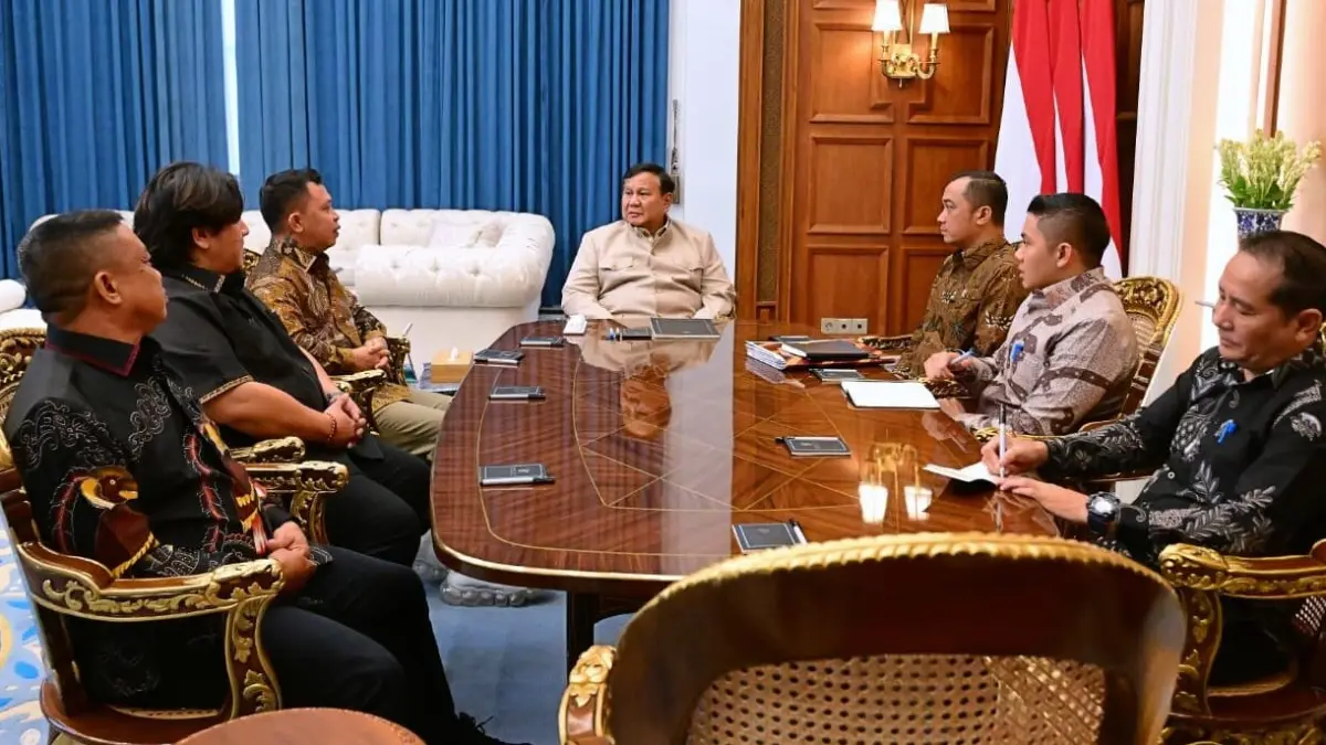 Presiden Prabowo Subianto menerima kunjungan Panglima Jilah di Istana Merdeka, Jakarta, pada Jumat, 28 Agustus 2026. (Foto: BPMI Setpres/Muchlis Jr)