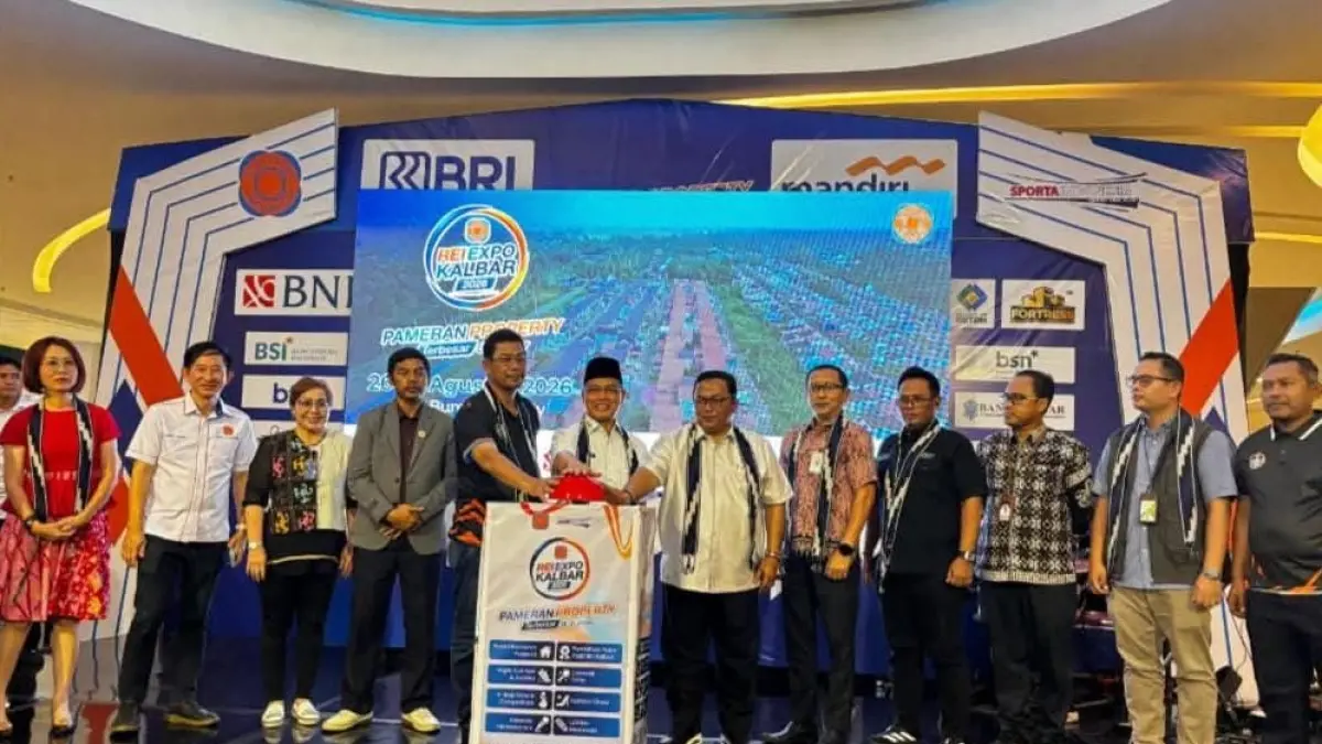Wakil Bupati Kubu Raya Sukiryanto menghadiri pembukaan REI Kalbar Expo 2026 di Gaia Bumi Raya City Mall, Kubu Raya, Rabu (26/8/2026).