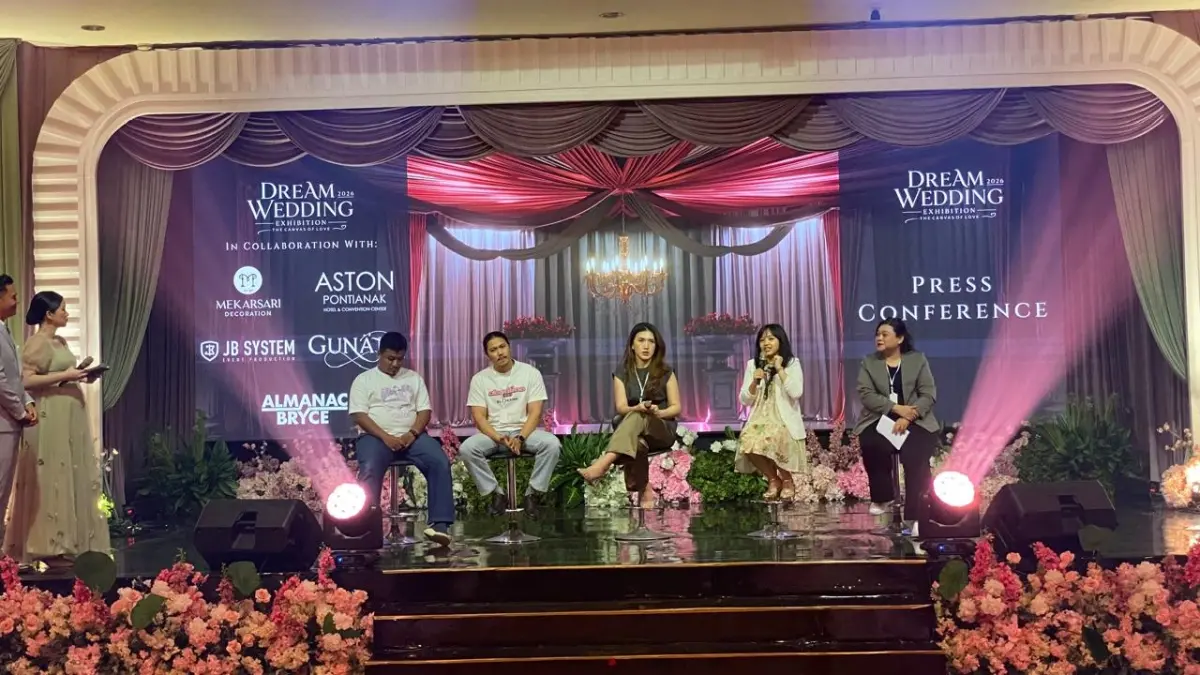 Dream Wedding Exhibition 2026 dengan mengusung tema “The Canvas of Love”, yang berlangsung pada 29–30 Agustus 2026 di Kalimantan Ballroom, Aston Pontianak Hotel & Convention Center.