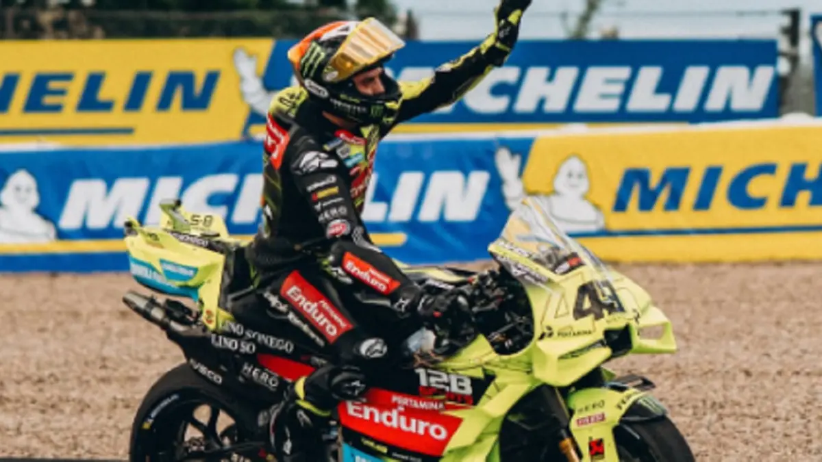 Fabio Di Giannantonio mengakui Luca Marini memiliki pengalaman yang bisa menjadi keunggulan penting bersama KTM pada MotoGP 2027. (INSTAGRAM/@fabiodiggia49)