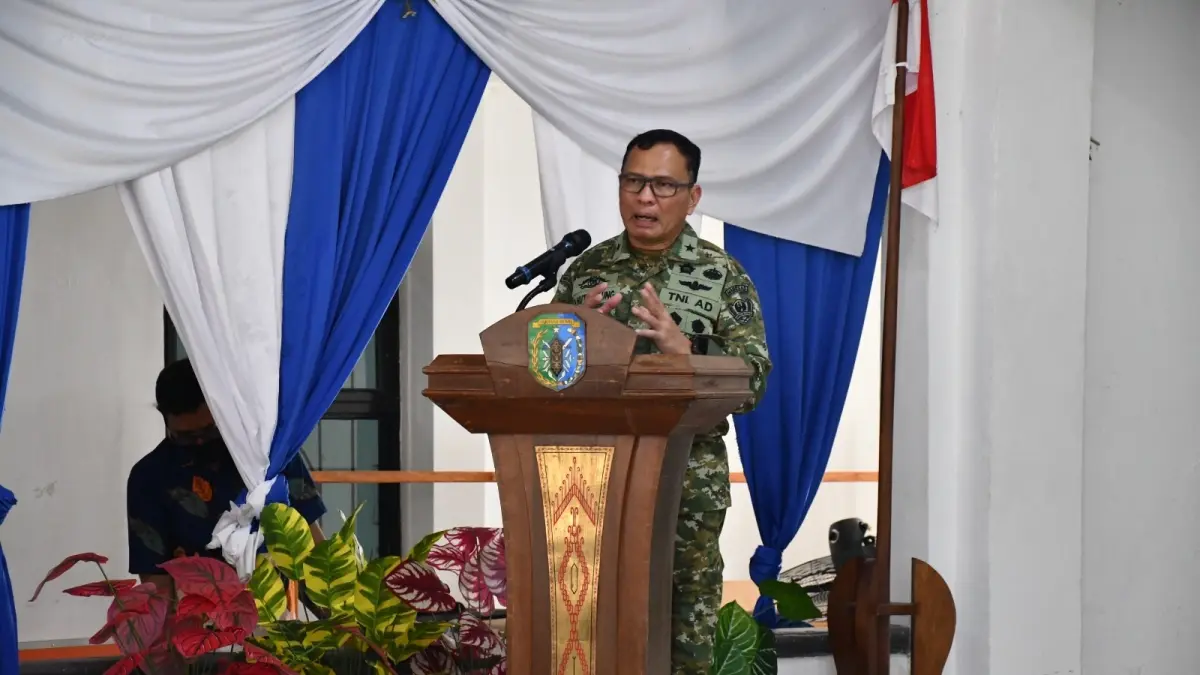 Penyuluhan pencegahan kebakaran hutan terpadu yang digelar Kodim 1205 Sintang di Pendopo Wakil Bupati Sintang. (RISKA / PONTIANAK POST)