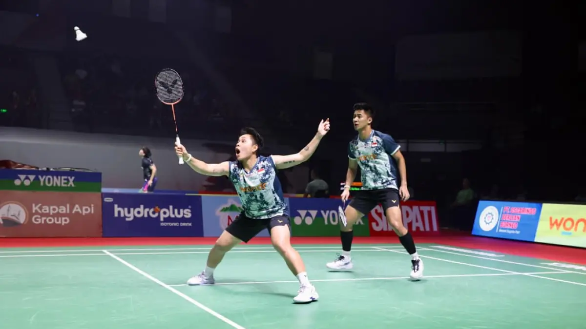 Pemain Ganda di Turnamen Internasional di Pontianak.