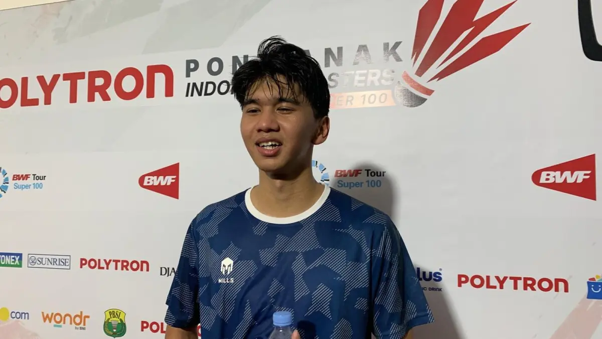 Pebulutangkis tunggal Indonesia, Bima Al Ayman Modjo harus mengakui keunggulan wakil Cina Liu Yu Xuan pada babak kualifikasi Polytron Pontianak Indonesia Masters 2026. Bertanding di GOR Terpadu Ahmad Yani Pontianak, Selasa (1/9). (ISTIMEWA)