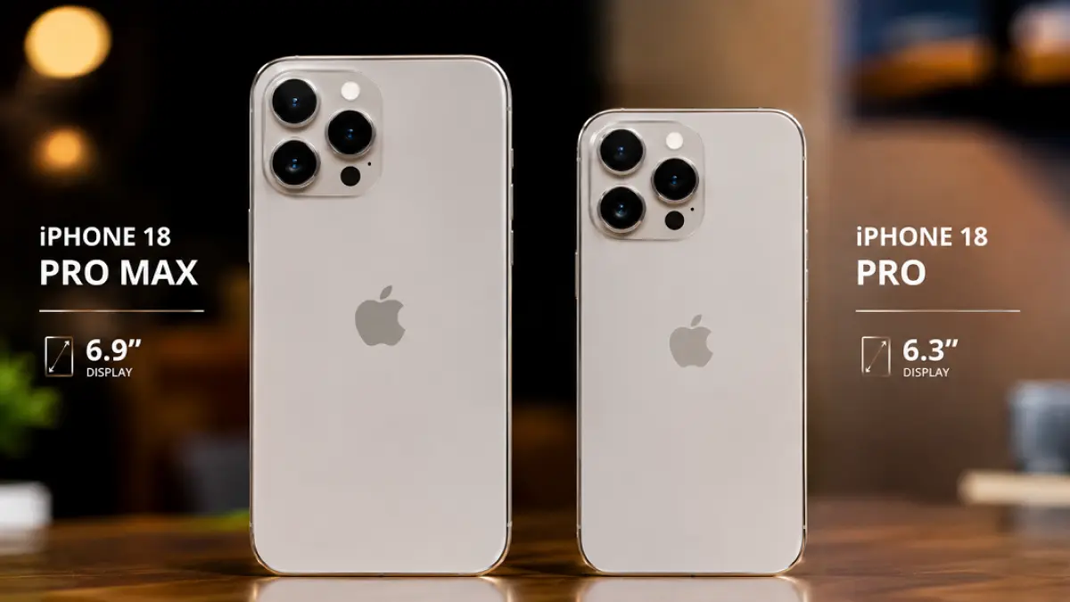 iPhone 18 Pro dan iPhone 18 Pro Max diprediksi membawa chip A20 Pro, tetapi model Max mendapat sejumlah fitur kamera eksklusif. (Ilustrasi)