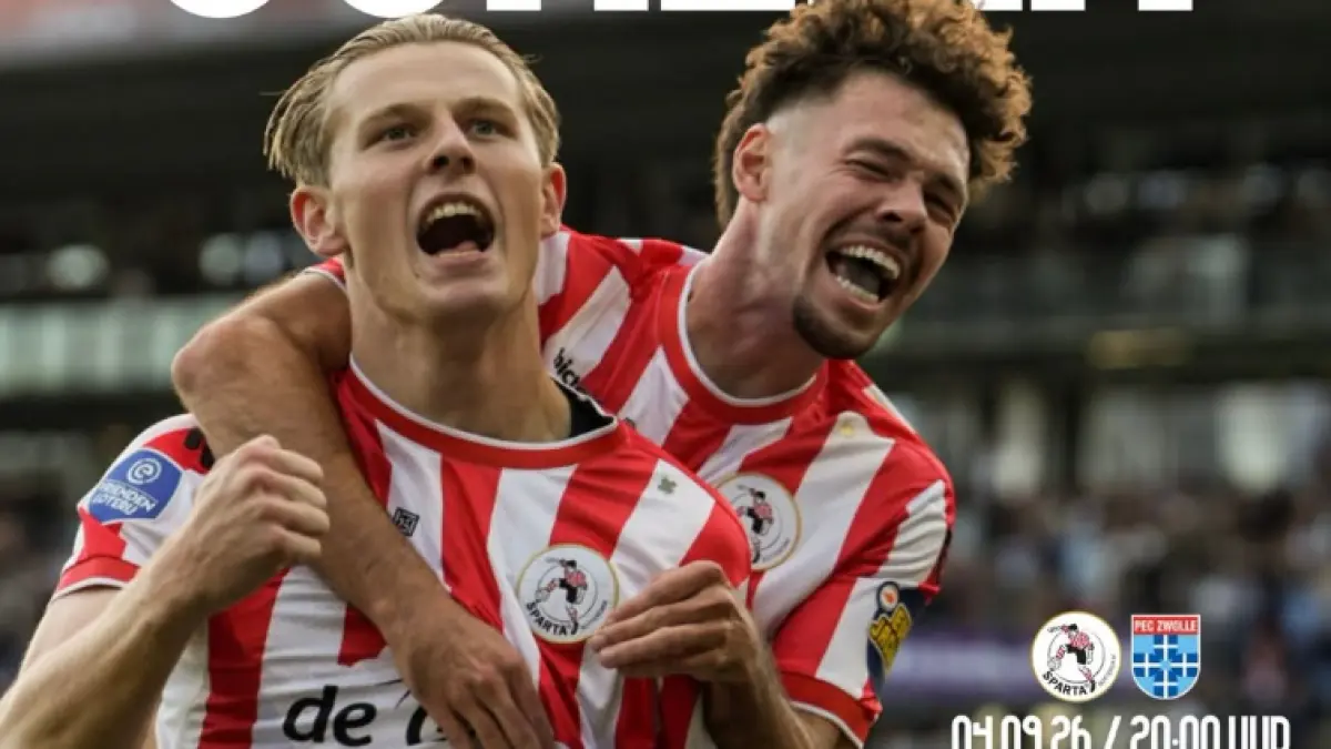 Duel Sparta Rotterdam vs PEC Zwolle menjadi ujian penting bagi kedua tim yang membutuhkan tambahan tiga poin. (IG@spartarotterdam)
