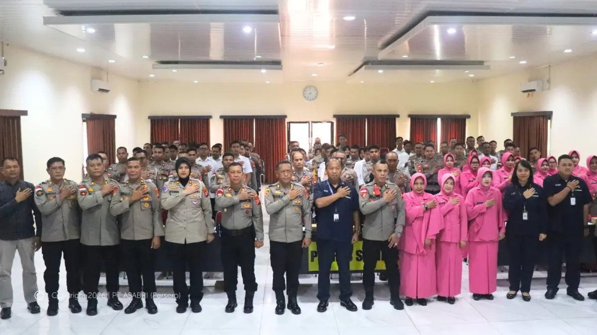 Kantor Cabang PT ASABRI (Persero) Pontianak menggelar edukasi finansial di Polres Sambas beberapa waktu lalu. (ISTIMEWA)
