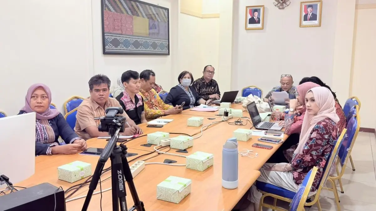 Kanwil Kemenkum Kalbar menggelar rapat harmonisasi Raperbup Sintang tentang pemberian bantuan hukum terhadap ASN pada Kamis (3/9). (ISTIMEWA)