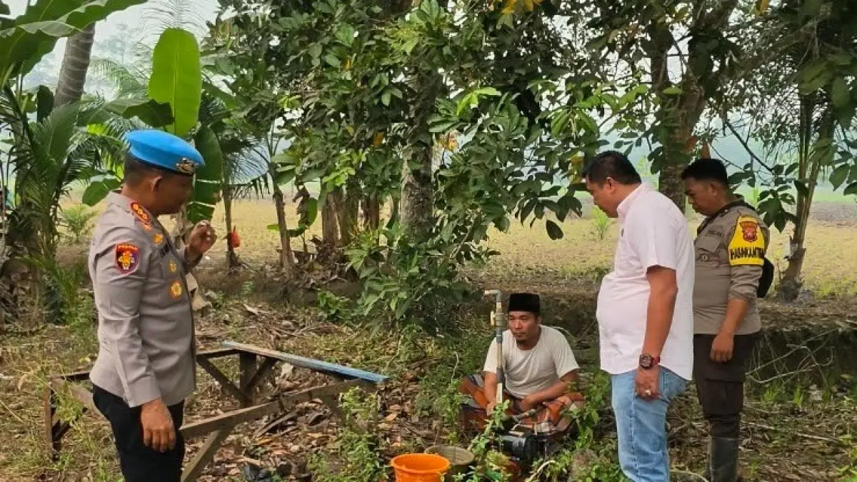 Salah satu sumur bor bantuan Kapolres Kubu Raya yang disiapkan untuk memenuhi kebutuhan air bersih masyarakat sekaligus mendukung kesiapsiagaan menghadapi karhutla.