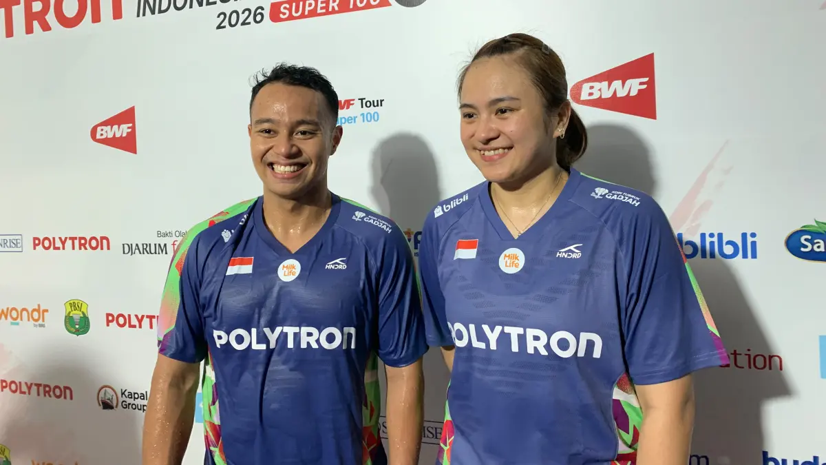 Ganda campuran Indonesia Rehan Naufal Kusharjanto/Melati Daeva Oktavianti
