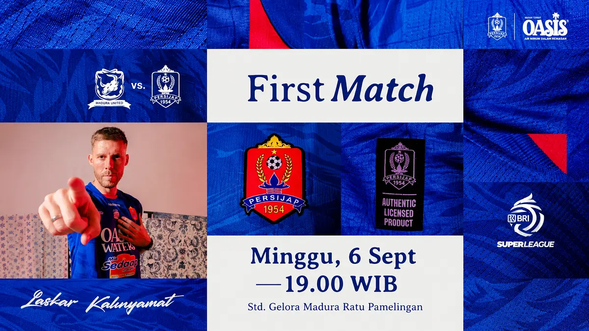 Madura United mengincar kemenangan atas Persijap Jepara pada laga pembuka Super League 2026/2027 di Pamekasan. (IG@persijap_jepara)
