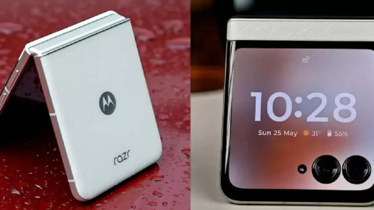 Ilustrasi konsep foldable lebar Motorola yang dirumorkan mengusung kamera horizontal dan layar minim lipatan.(Dok. Motorola)