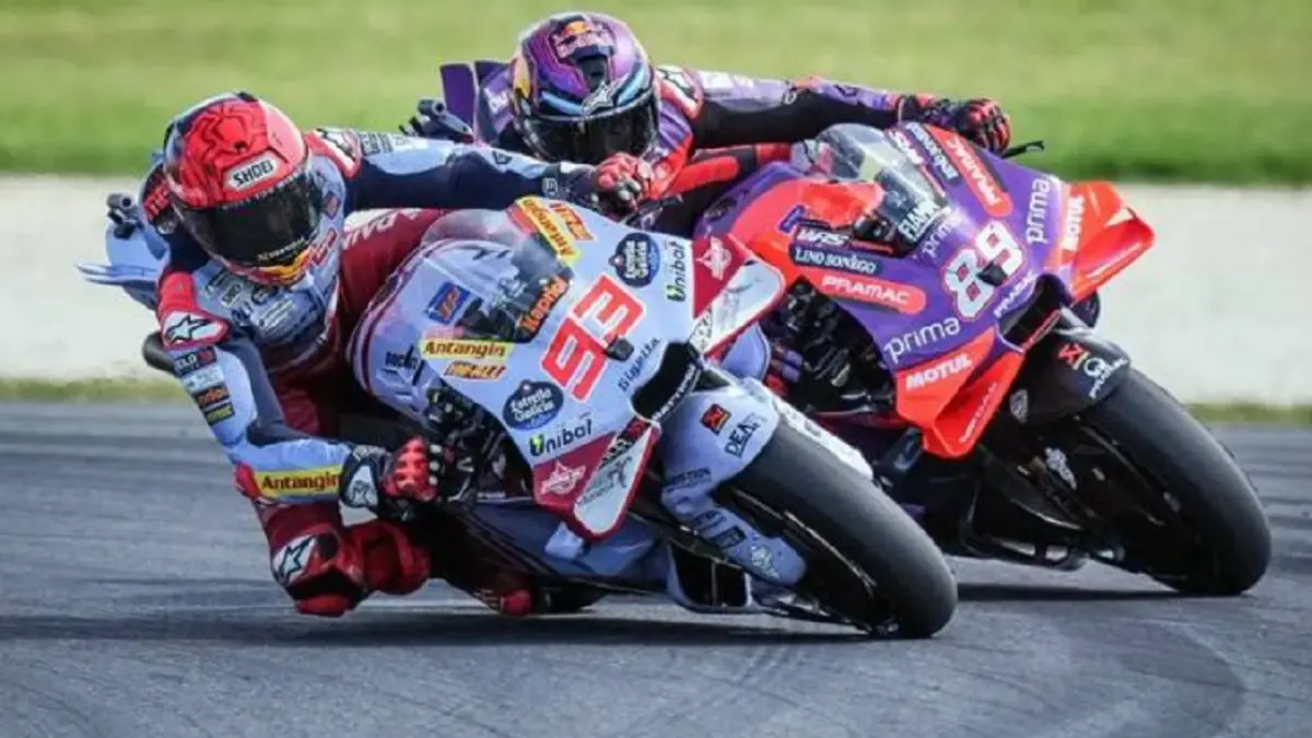 Marc Marquez dan Jorge Martin menjadi dua kandidat utama dalam persaingan MotoGP Misano 2026.(Dok. MotoGP)