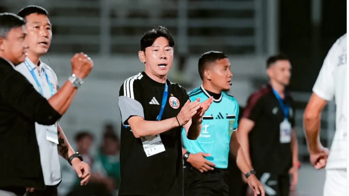 Shin Tae-yong menargetkan kemenangan Persija Jakarta saat menjamu Persib Bandung di SUGBK. (IG@persija)