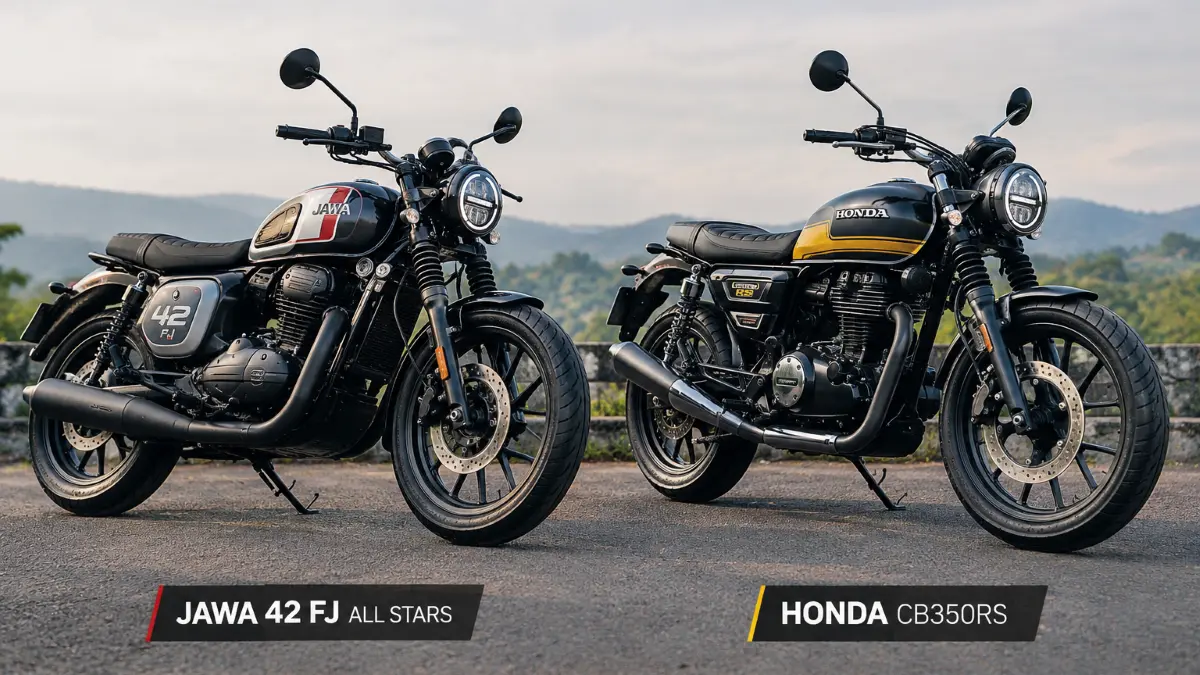 Jawa 42 FJ All Stars dan Honda CB350RS.