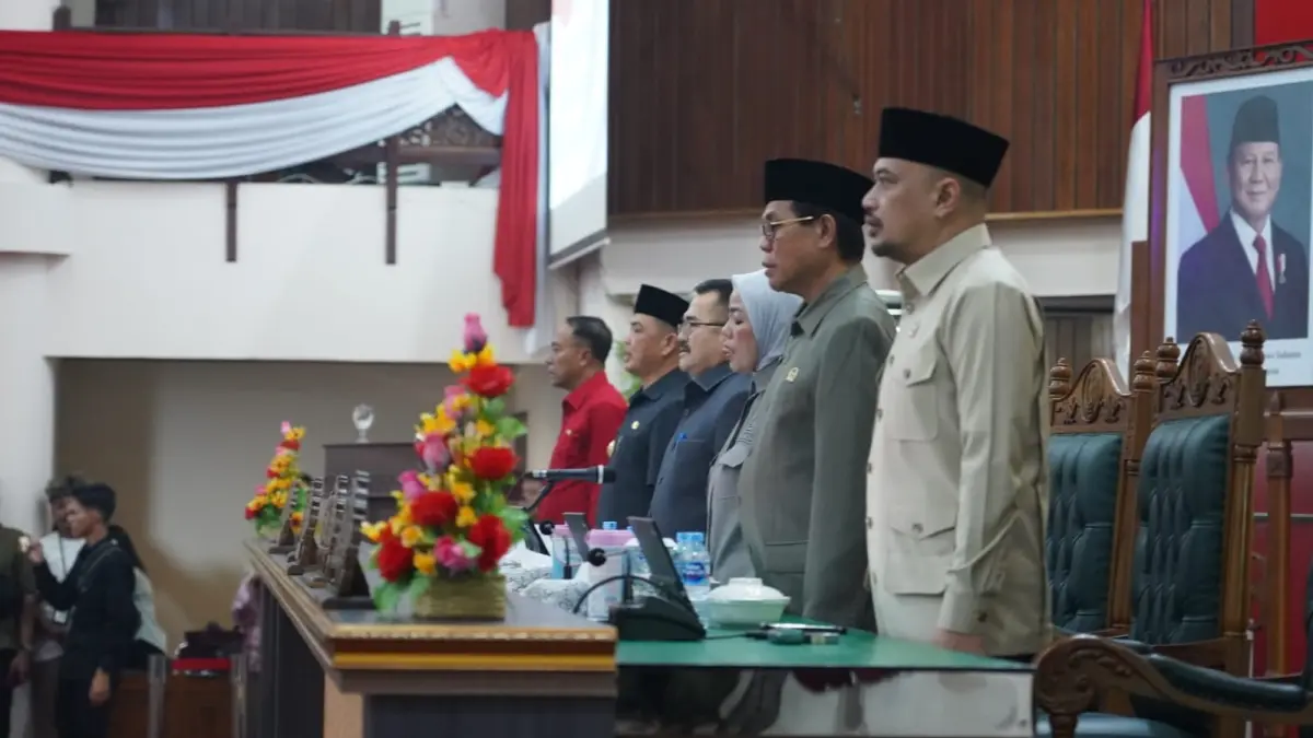 Rapat Paripurna Pandangan Akhir fraksi NKP terhadap APBD Perubahan 2026. (ISTIMEWA)