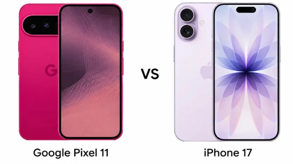 Google Pixel 11 vs iPhone 17. (GIZMOCHINA)