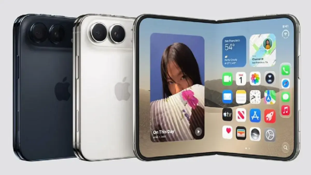 iPhone Duo menjadi perangkat lipat pertama Apple yang namanya dipilih untuk membuka peluang hadirnya model lain. (Dok. Apple)