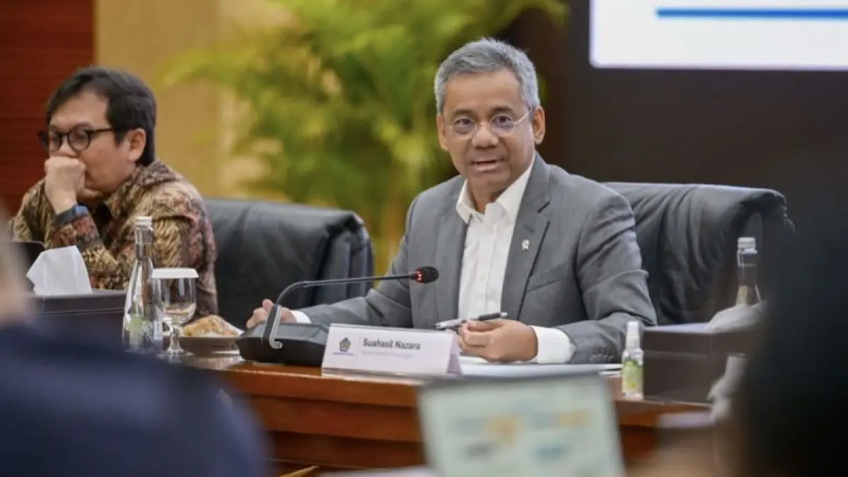 Suahasil Nazara resmi menjabat sebagai Menteri Keuangan Republik Indonesia usai dilantik Presiden Prabowo Subianto pada Senin (14/9). (DOK ANTARA)