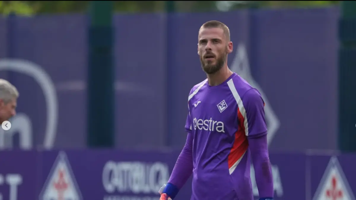 David de Gea, kiper Fiorentina, diprediksi kembali menjadi pilihan utama saat menghadapi Pisa di Coppa Italia. (IG@d_degeaofficial)