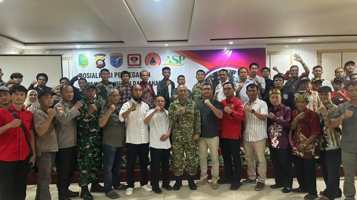 Foto bersama ASP Group regional sambas, Siagakan 115 Personel dan 18 Menara Pantau