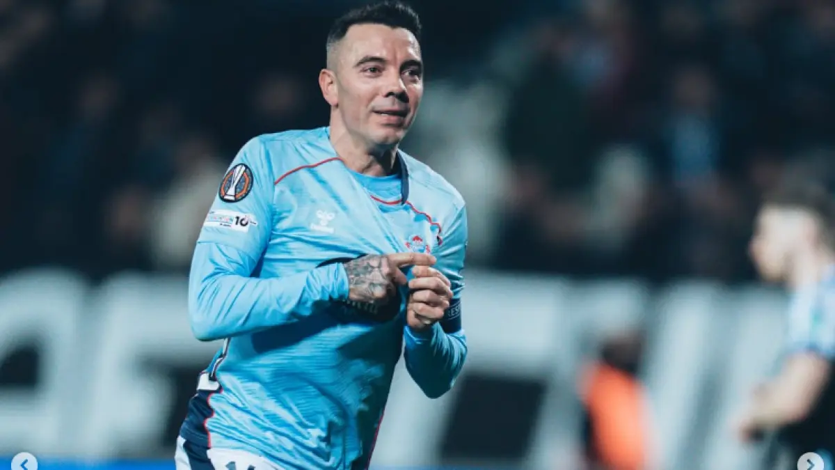 Iago Aspas absen saat Celta Vigo menghadapi Omonia Nicosia pada matchday pertama Liga Europa. (IG@i.aspas10)