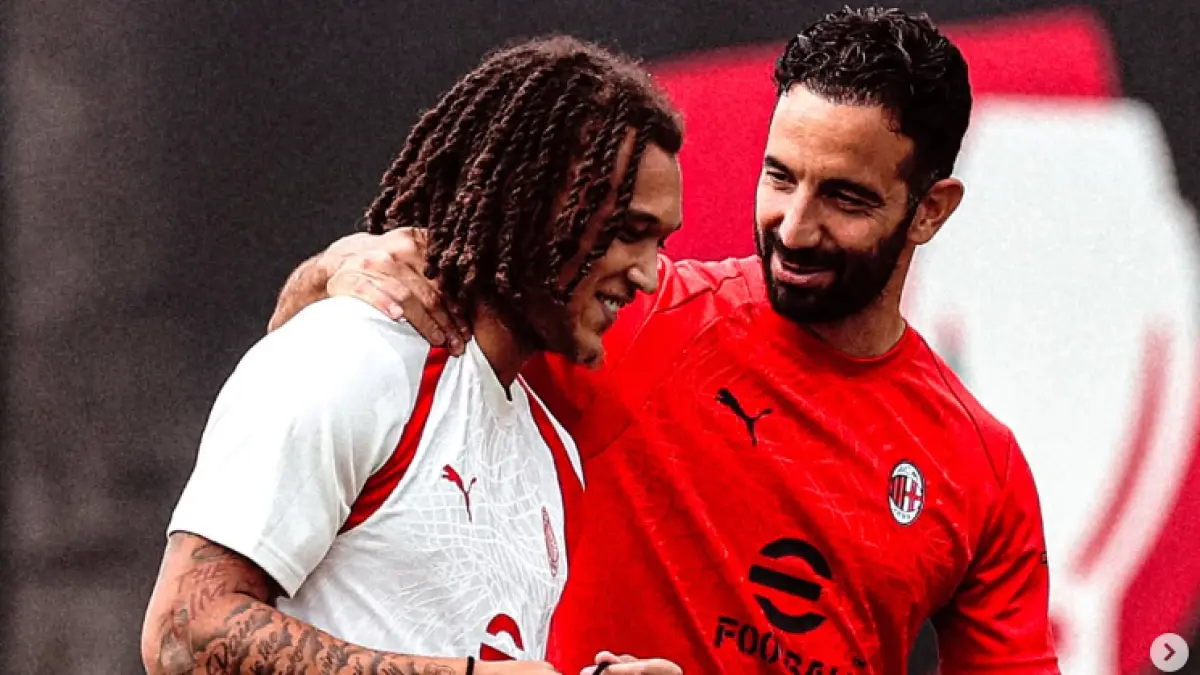 Rúben Amorim memimpin AC Milan menghadapi Benfica pada laga pembuka fase liga Liga Europa di San Siro. (IG@acmilan)