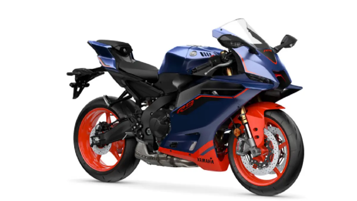 Yamaha YZF-R9 2027 hadir dengan pilihan warna baru Matte Dark Blue yang memadukan biru gelap dan aksen vermilion. (RESPONSE.JP)
