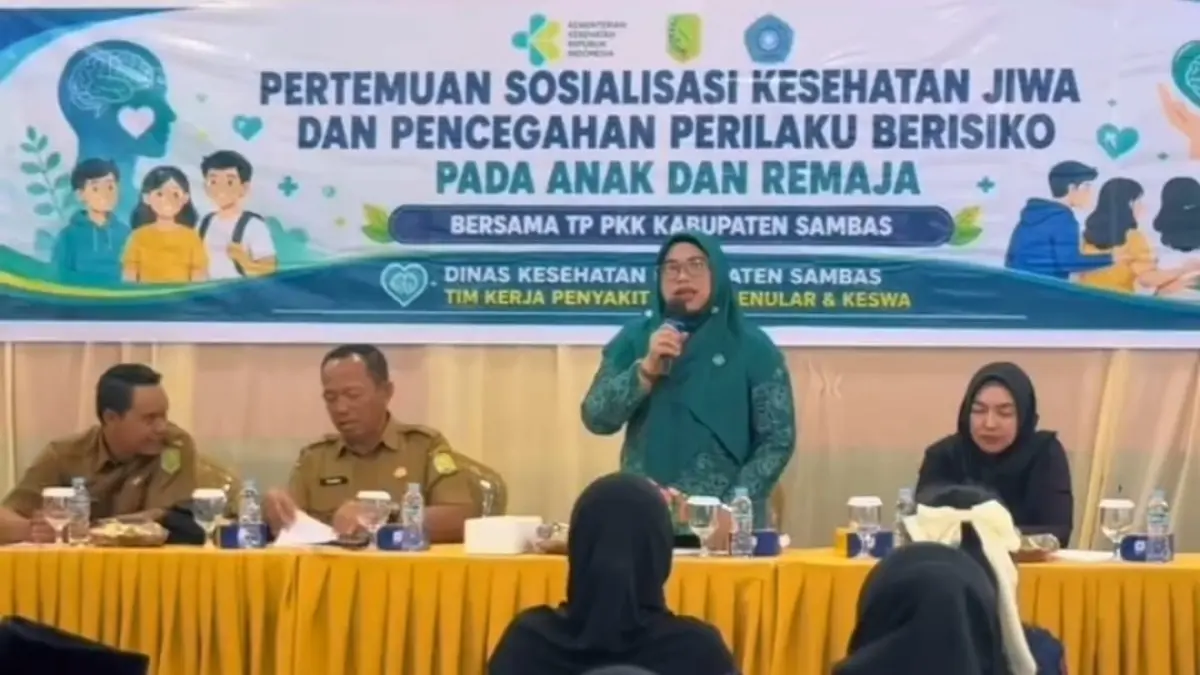 Ketua TP PKK Kabupaten Sambas Hj Yunisa.