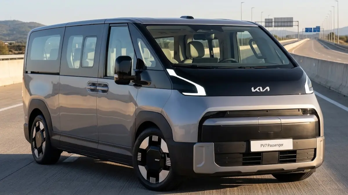 Mobil listrik Kia PV7 bisa mengangkut 11 penumpang.