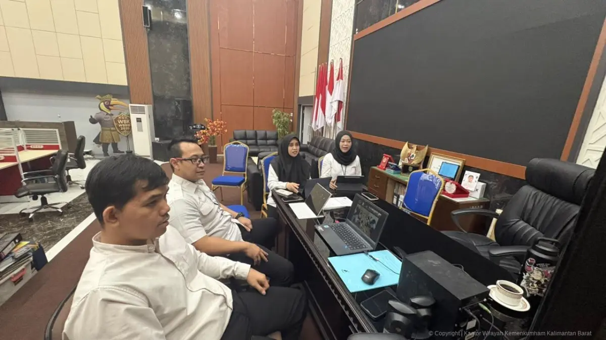 Raperbup Kapuas Hulu tentang Tata Kelola Puskesmas Diharmonisasi Kanwil Kemenkum Kalbar.