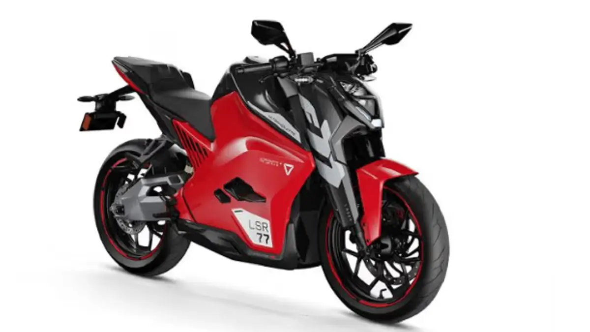 Ultraviolette F77 merupakan motor listrik berdaya 30 kW dengan jarak tempuh yang diklaim mencapai 323 kilometer. (ZIGWHEELS)