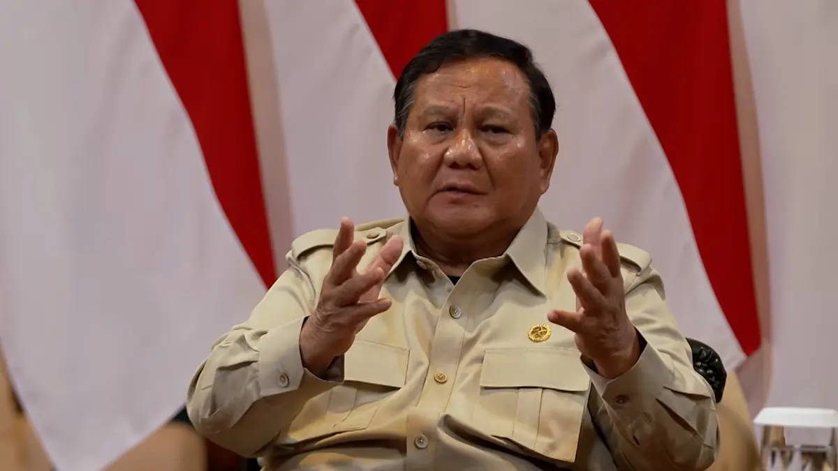 Prabowo Subianto dalam dialog bersama para Jurnalis Senior dan Pakar di Padepokan Garuda Yaksa, Hambalang, Kabupaten Bogor, Provinsi Jawa Barat. (YOUTUBE)