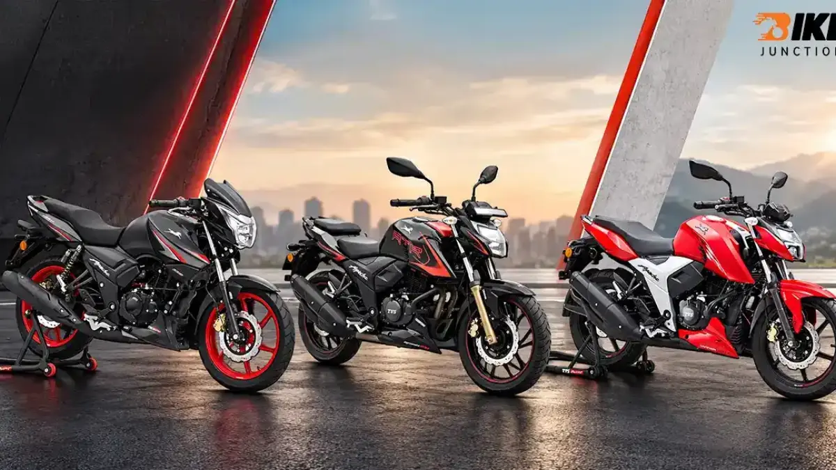 Tiga varian TVS Apache terbaru. (thebikejunction)