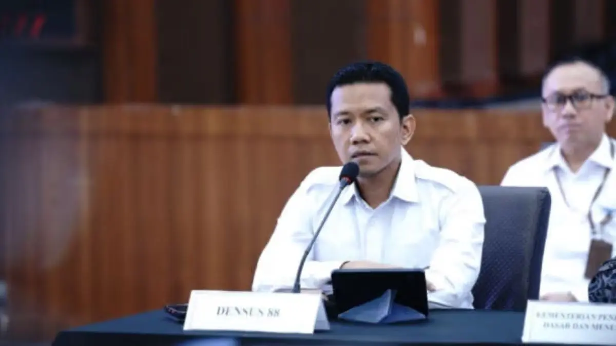 Juru Bicara (Jubir) Densus 88 Antiteror, Kombes Pol Mayndra Eka Wardhana.