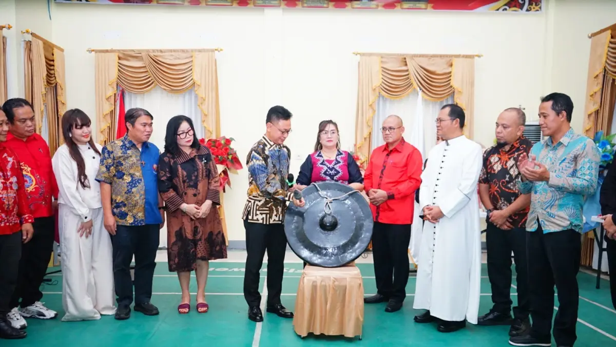 Suasana penutupan Pesta Paduan Suara Gerejani (Pesparani) Katolik III Kota Pontianak, Sabtu (19/9). (Adpim Pemprov Kalbar)