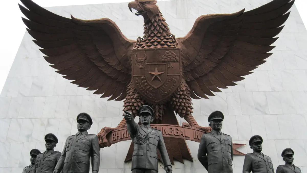 Tujuh pahlawan revolusi yang diabadikan di Monumen Pancasila Sakti di Lubang Buaya, Jakarta Timur (DOK JAWA POS)
