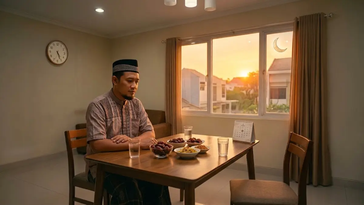 Ilustrasi umat Islam menjalankan ibadah puasa sebagai bagian dari ketaatan kepada Allah Subhanahuwata’ala.