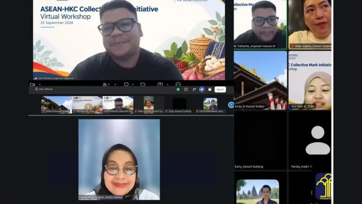 Kantor Wilayah Kementerian Hukum (Kanwil Kemenkum) Kalimantan Barat mengawal pelindungan kekayaan intelektual kelompok perajin Tenun Sidan Kapuas Hulu dalam program internasional ASEAN-Hong Kong Free Trade Area (AHKFTA) ECOTECH. (KANWIL KEMENKUM KALBAR)