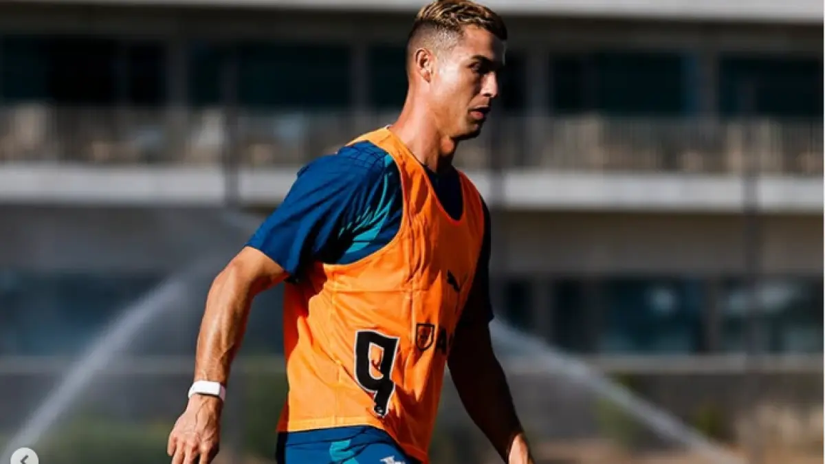 Cristiano Ronaldo dipastikan menjadi starter saat Portugal menghadapi Wales pada laga pembuka UEFA Nations League 2026/27 di Lisbon. (IG@portugal)