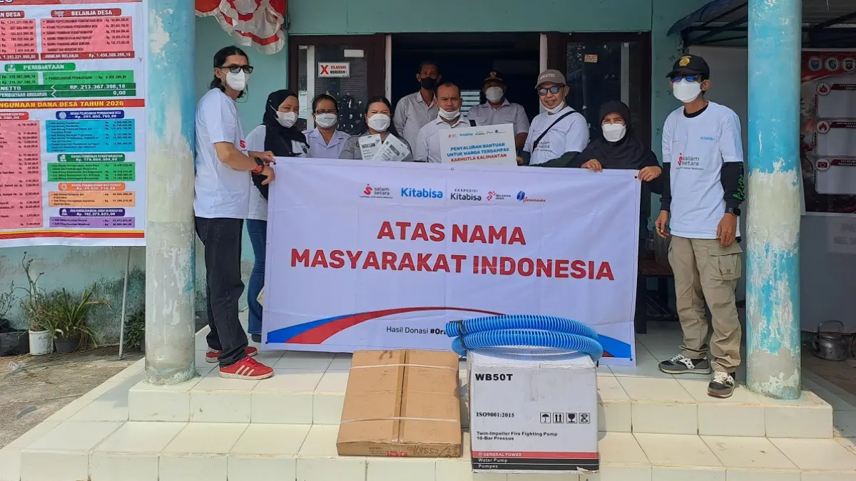 Desa Sekabuk, Kecamatan Sadaniang, Kabupaten Mempawah, mendapat dukungan peralatan dari Gemawan bersama KitaBisa