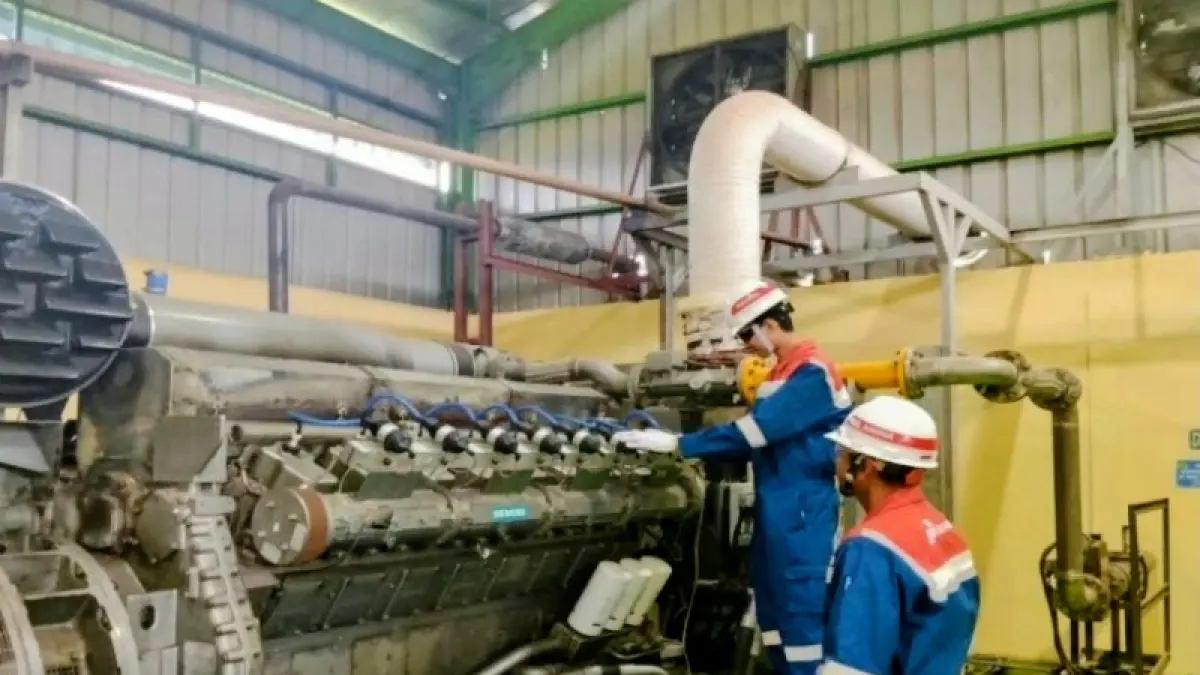Penyimpanan bahan bahan bakar avtur Pertamina Aviation Fuel Terminal (AFT) Kualanamu di Kabupaten Deli Serdang, Sumatera Utara. (ANTARA/M.Sahbainy Nasution).