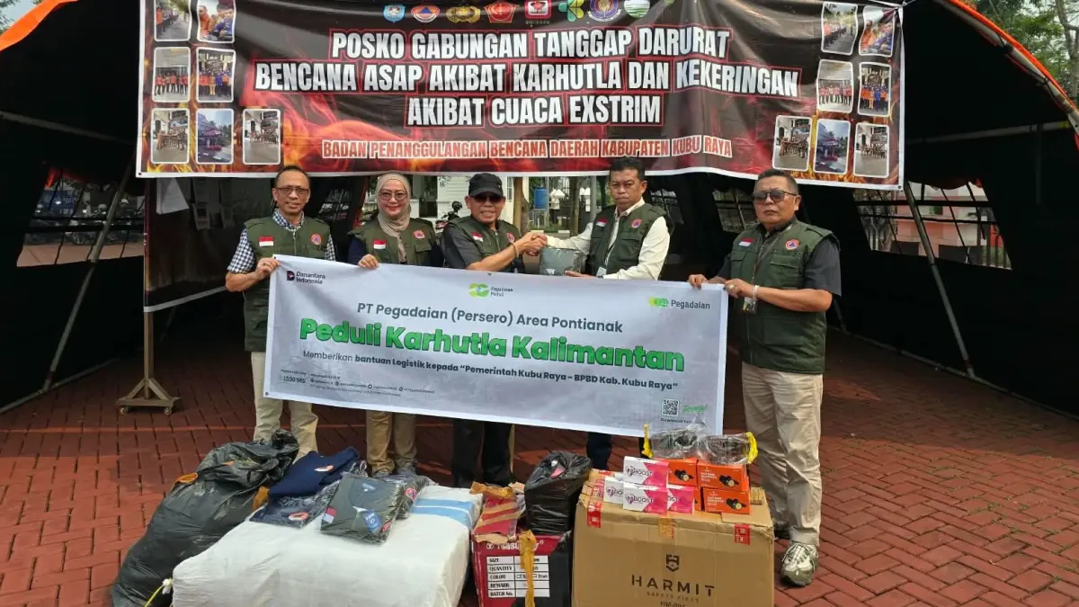 Dukung Penanganan Karhutla, Pegadaian Kirim 50 Unit Peralatan Kebakaran ke Kubu Raya