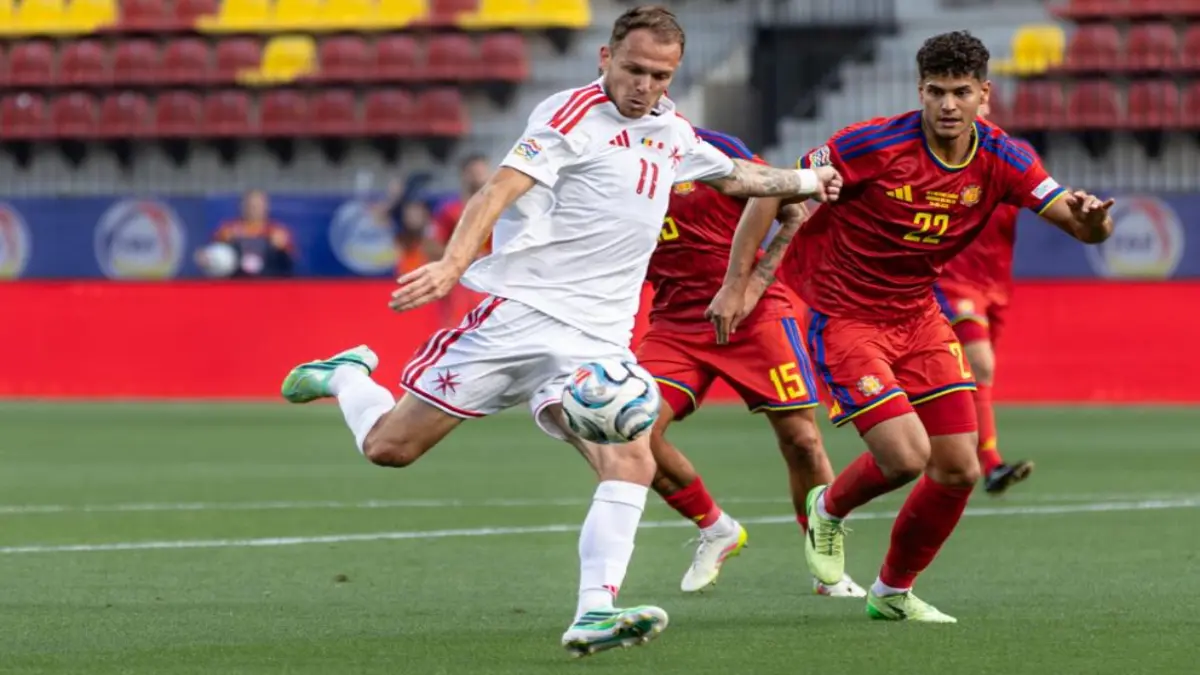 Ketika Andorra kalah 1-2 dari Malta pada pertandingan pembuka Grup D1. (MFA)