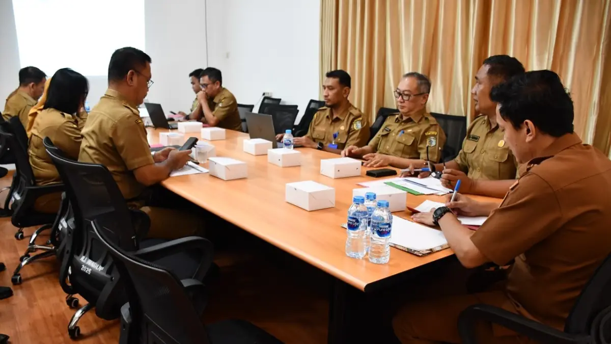 Suasana rapat monitoring progres pemenuhan evide MCSP, RBS, serta rendana aksi tindak lanjut SPI tahun 2026. (ISTIMEWA)