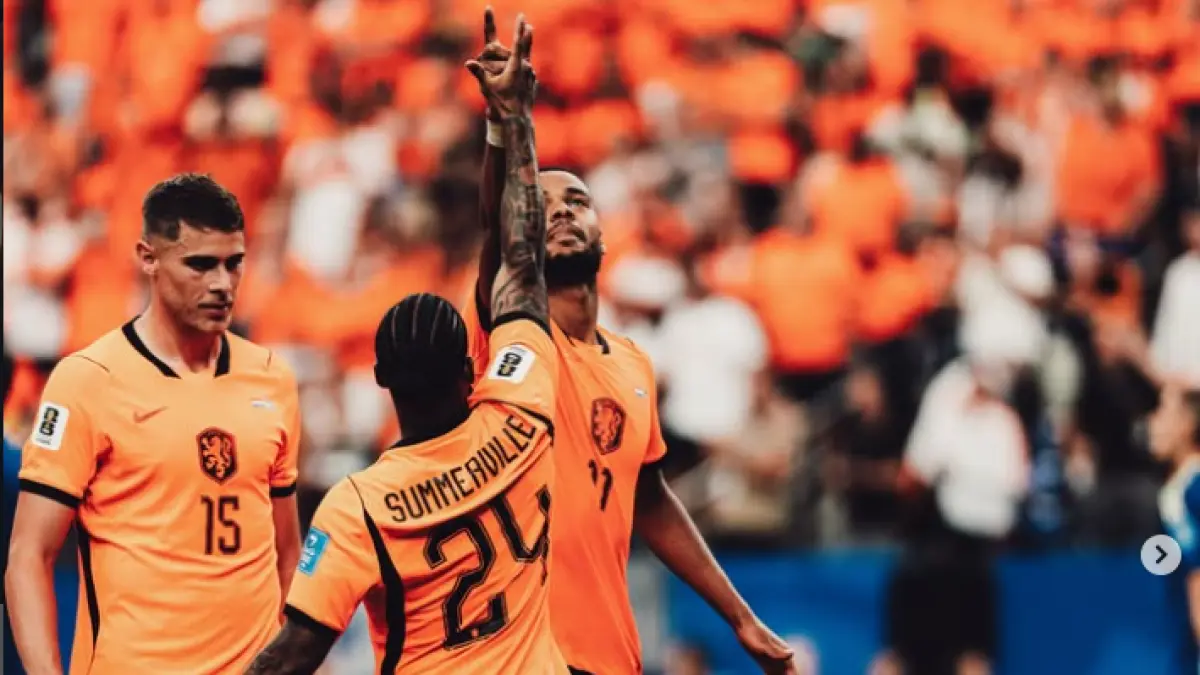 Cody Gakpo menjadi salah satu tumpuan lini serang Belanda saat menghadapi Serbia pada UEFA Nations League 2026/2027. (IG@codymathesgakpo)