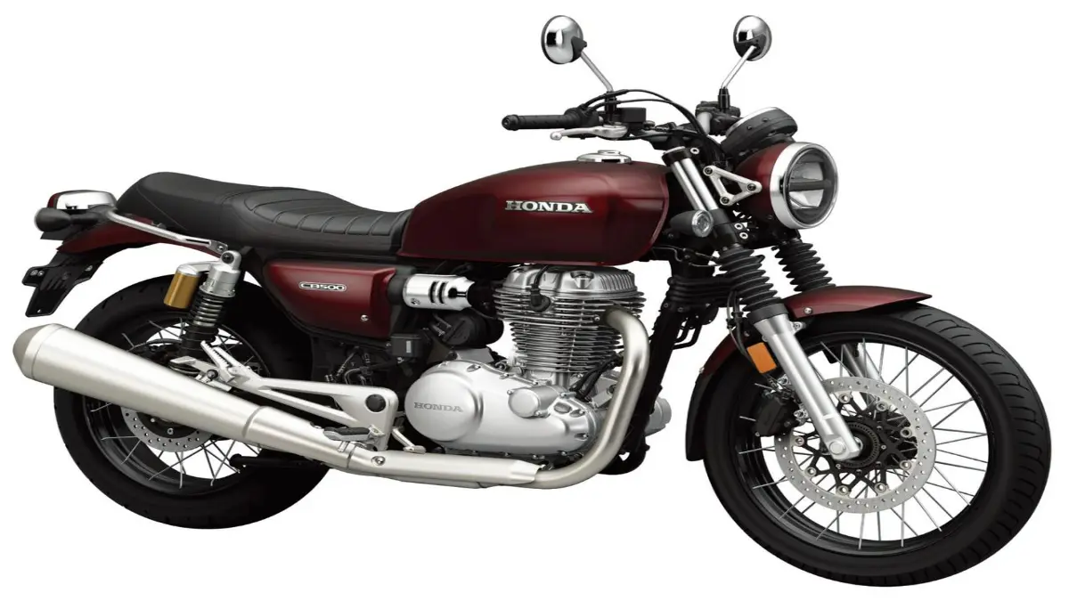 HONDA CB500 Spoke Rebel Merah Metalik. (AUTOBY.JP)
