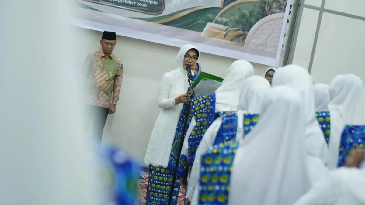 Suasana pelantikan pengurus BKMT dari tiga kecamatan di Pontianak. (ISTIMEWA)
